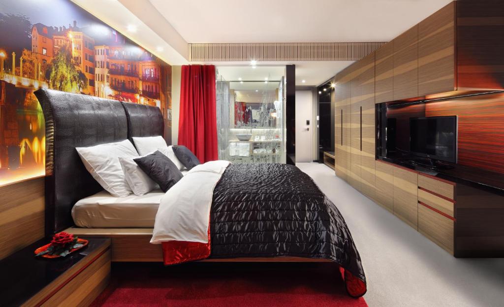Postelja oz. postelje v sobi nastanitve Hotel Nox