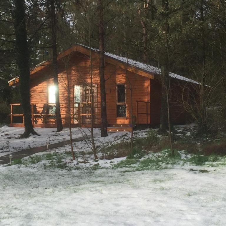 Butterfly cabin v zimě