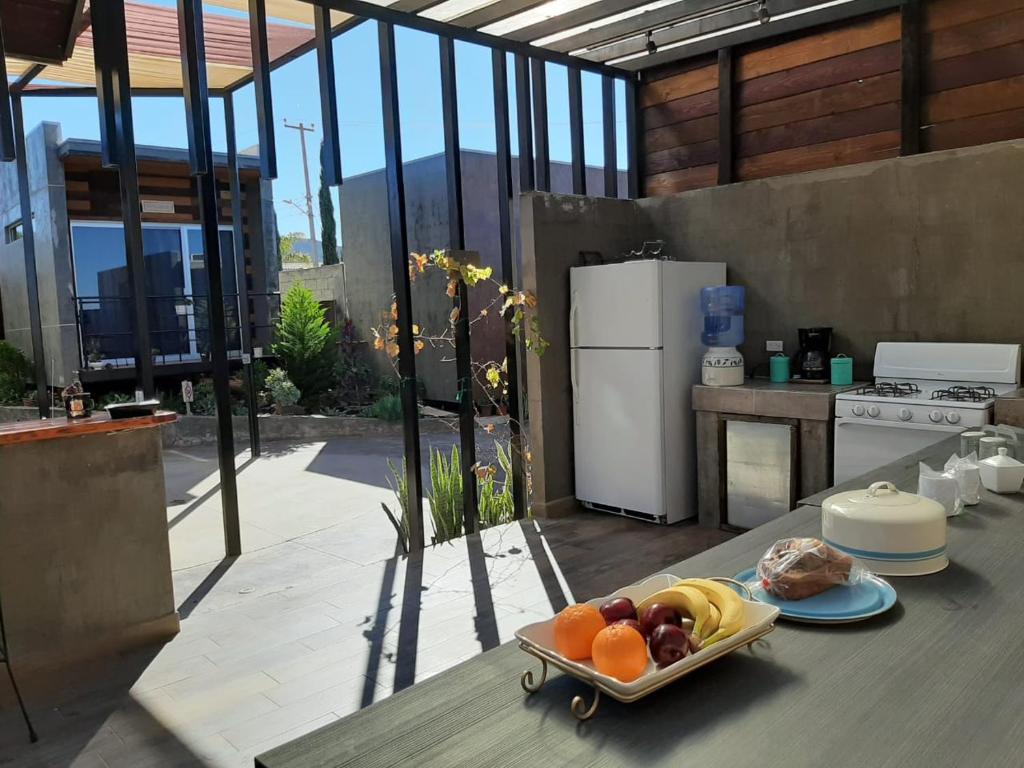 Kuchyň nebo kuchyňský kout v ubytování Entre Vides Valle de Guadalupe