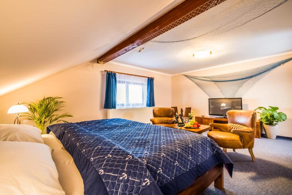 Postel nebo postele na pokoji v ubytování La Port