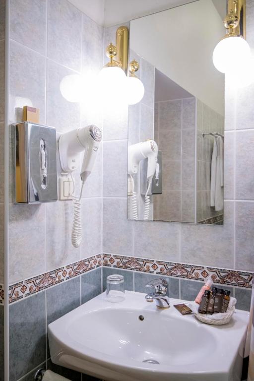 Koupelna v ubytování Hotel Gutenbergs