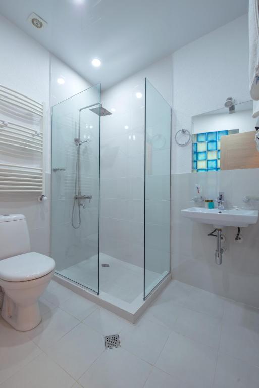Koupelna v ubytování Hotel Opinion