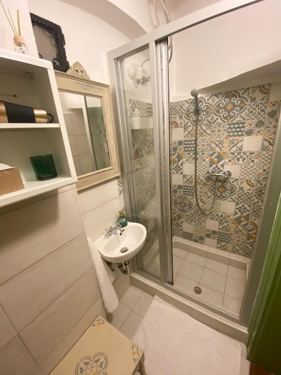 Kúpeľňa v ubytovaní Hengermalom Kúria