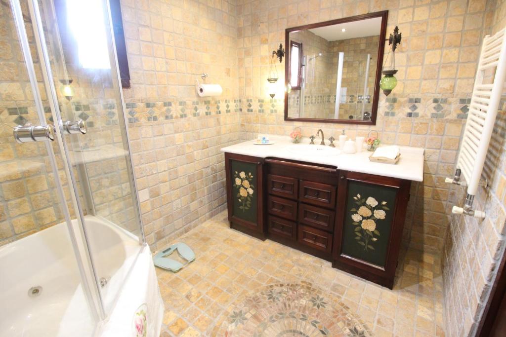 Koupelna v ubytování Villa Cosy