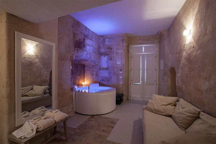 Posezení v ubytování L'Hotel In Pietra