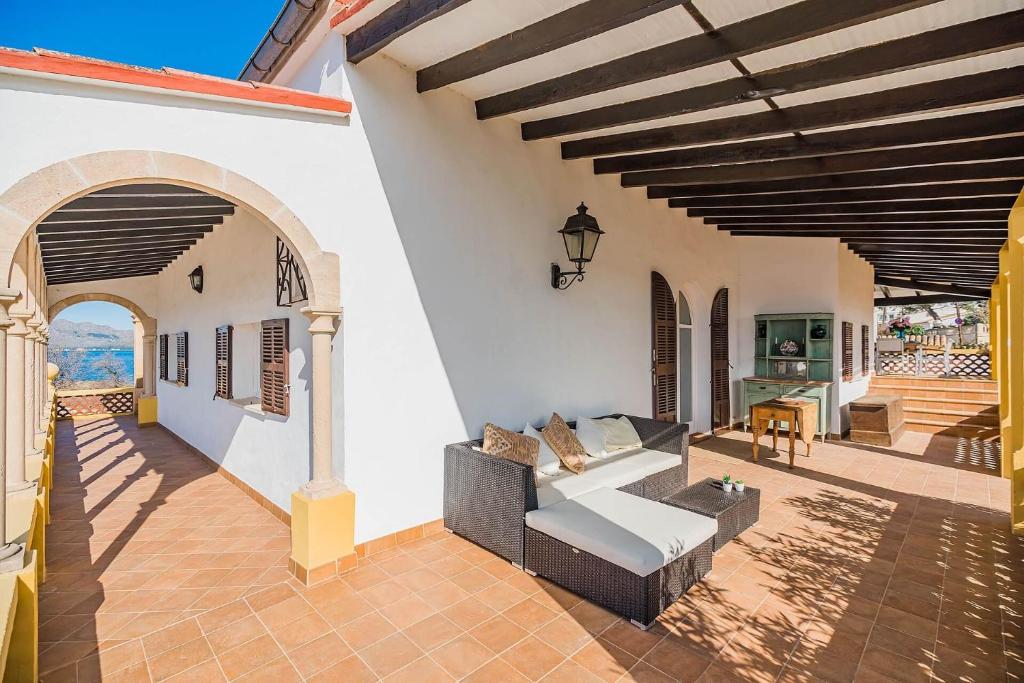A balcony or terrace at Beachfront Villa Es Clot by Sealand Villas