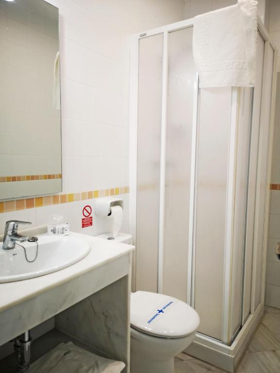 Kúpeľňa v ubytovaní Hostal Bodega