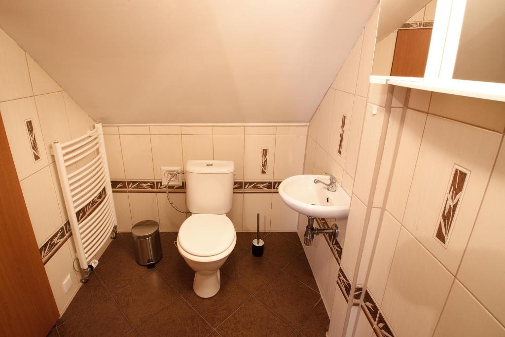 Koupelna v ubytování Apartmány Paseky - Jablonec nad Nisou