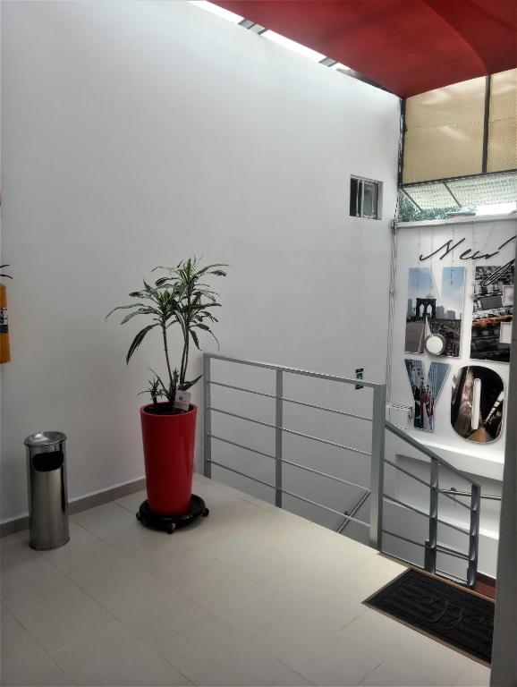 Kuchyň nebo kuchyňský kout v ubytování Hotel Quinta Avenida