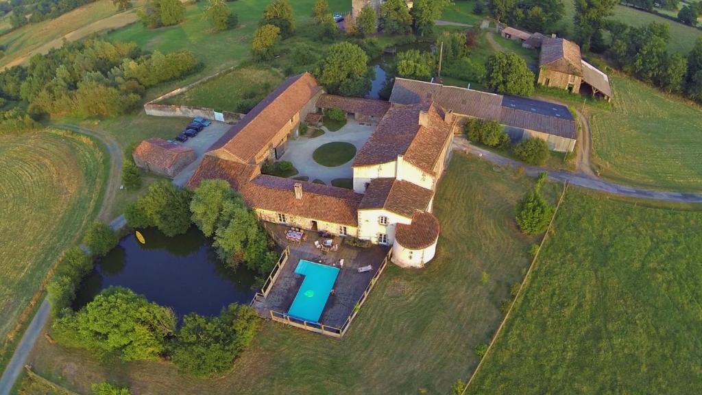 Les Chambres du Logis du Chatelier a vista de pájaro