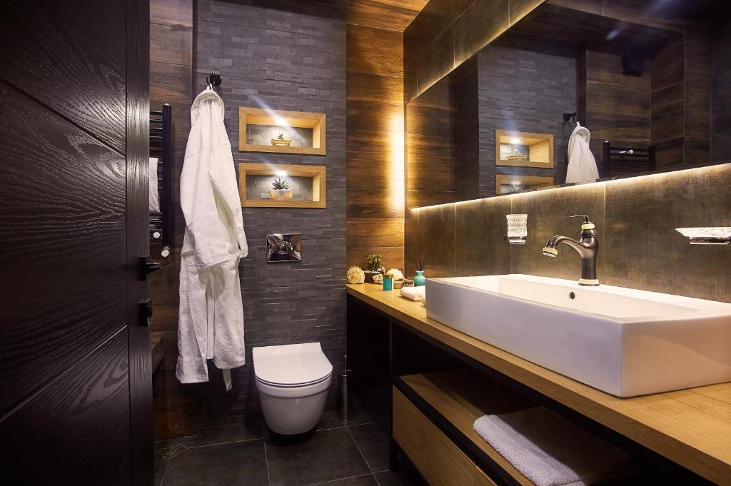 Koupelna v ubytování Green Boutique Hotel