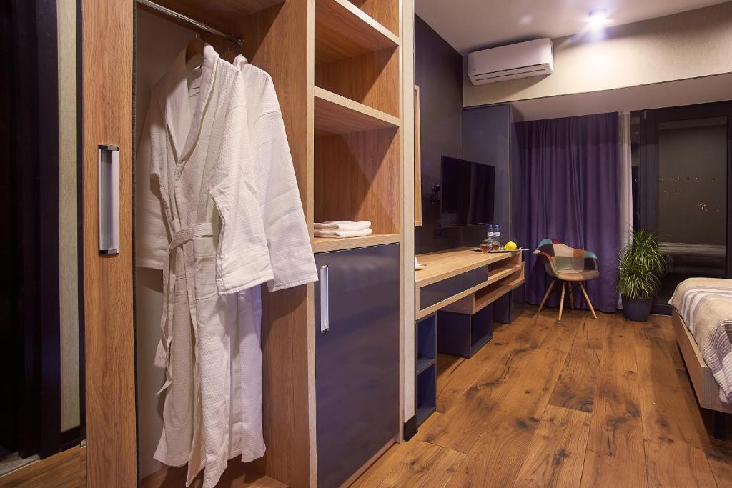 Postel nebo postele na pokoji v ubytování Green Boutique Hotel