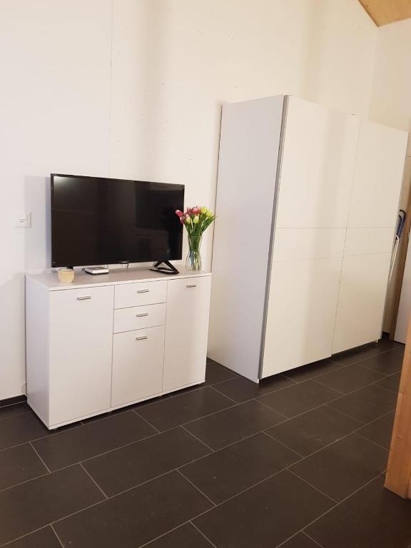 TV a/nebo společenská místnost v ubytování L'ANGOLO DEI SAPORI