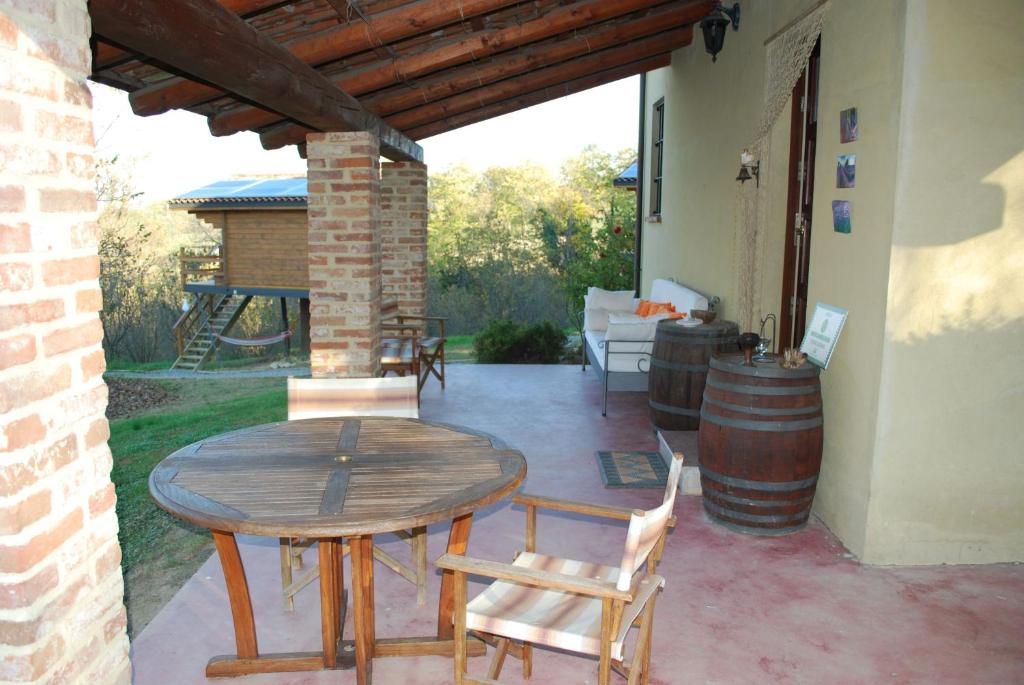Patio nebo venkovní prostory v ubytování Ecolodge Langhe
