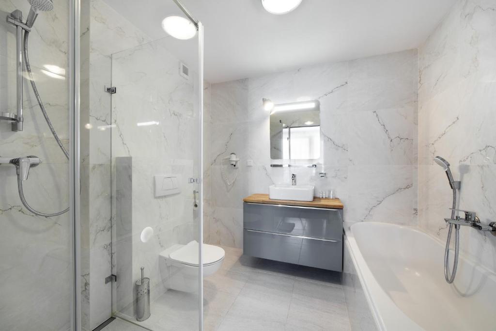 Kúpeľňa v ubytovaní Hotel Pegaz
