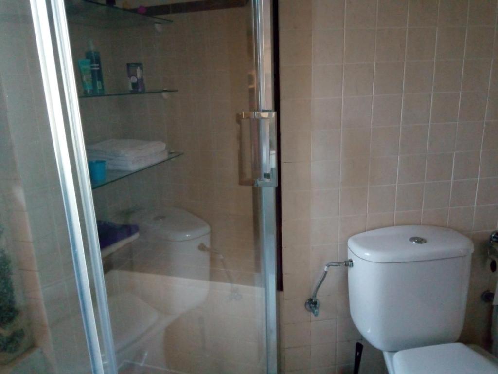 Koupelna v ubytování Vivienda Turística A Petada de San Clodio
