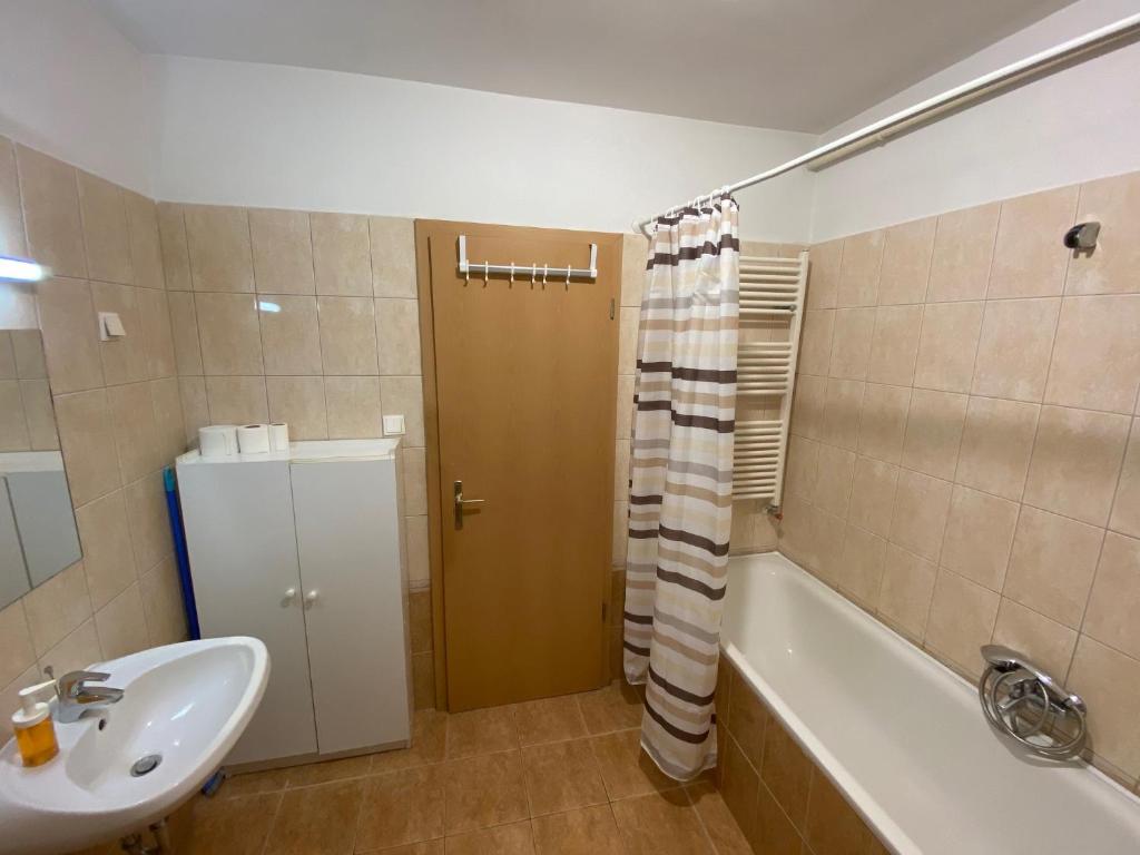 Kúpeľňa v ubytovaní iHome Apartment 3.0