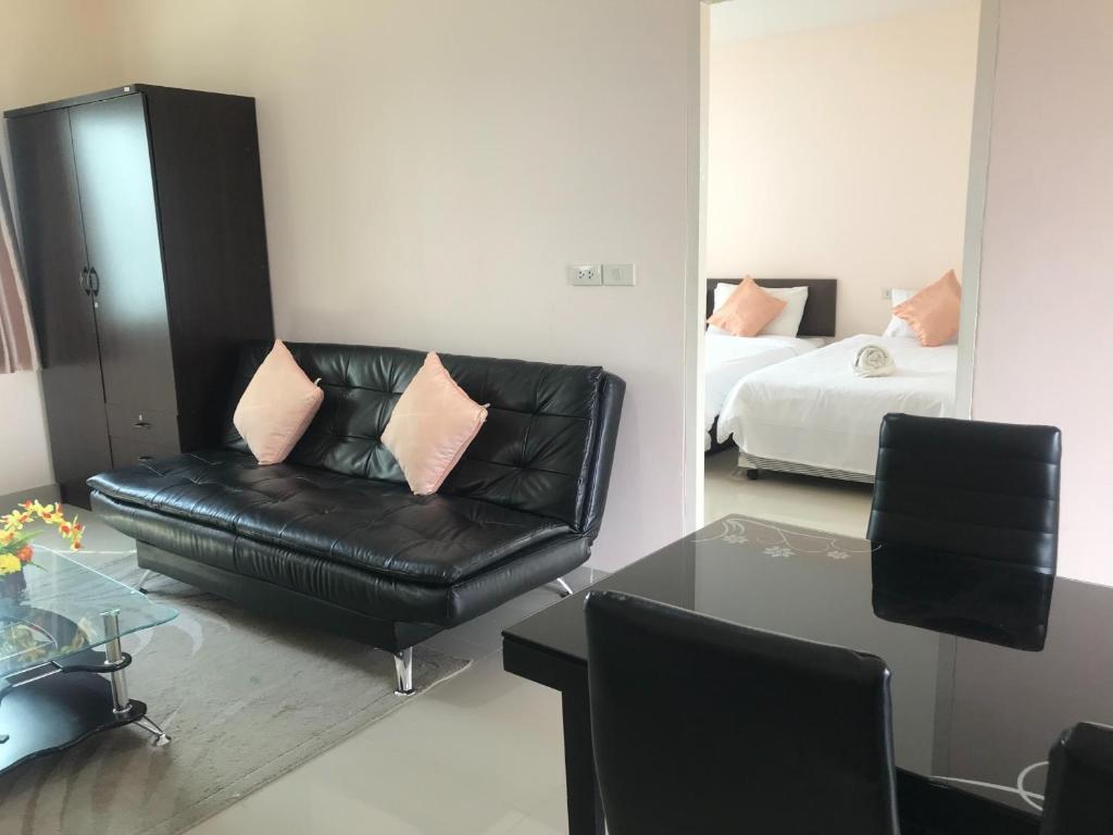 Posezení v ubytování Connect Apartment