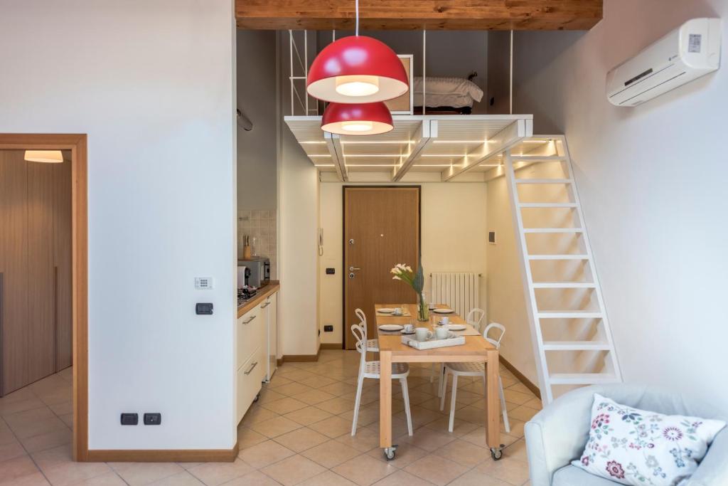 Kuchyň nebo kuchyňský kout v ubytování Residence Perlago