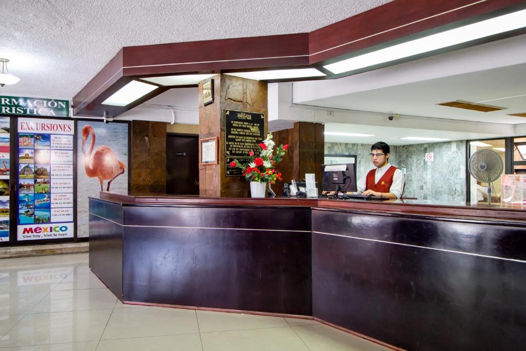Vstupní hala nebo recepce v ubytování Hotel Ambassador Mérida