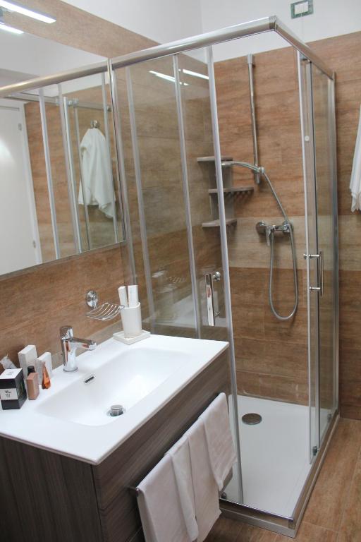 Koupelna v ubytování B&B La Dimora
