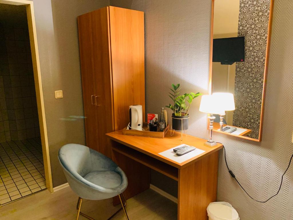 TV a/nebo společenská místnost v ubytování Hotel Oberledinger Hof