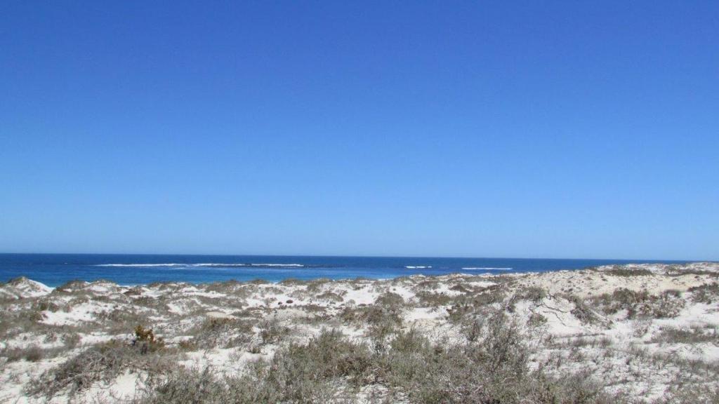 a view of the ocean from the beach at Khoinonia Guesthouse in Port Nolloth