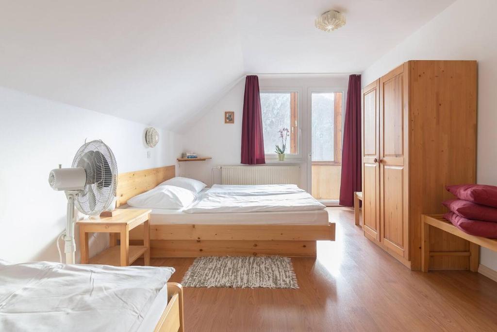 Postel nebo postele na pokoji v ubytování Apartment house Jager