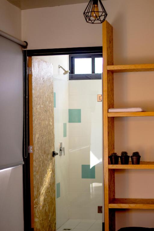 Koupelna v ubytování Hostal Hidalgo