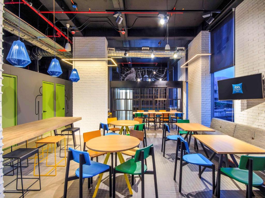 Posezení v ubytování ibis budget Medellín Itagüí Metro