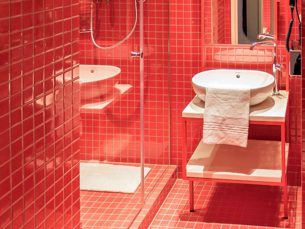 Koupelna v ubytování ibis Styles Warszawa Centrum