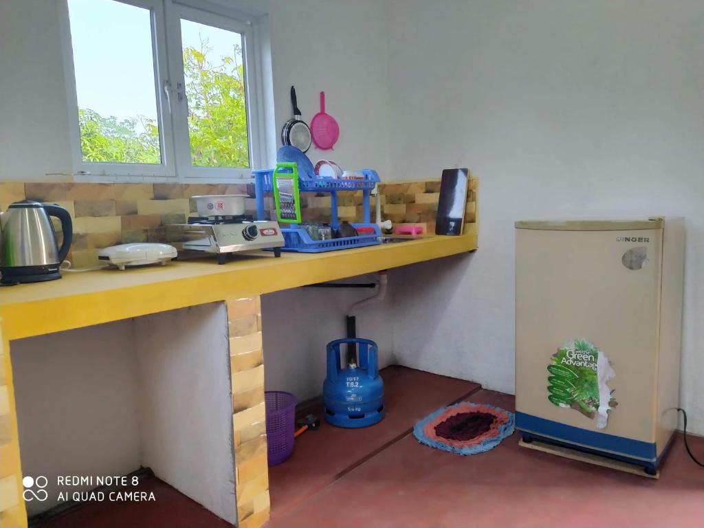 Kuchyň nebo kuchyňský kout v ubytování Nature Home