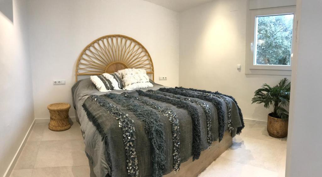 Postel nebo postele na pokoji v ubytování Can Estrellas apartamento vista mar