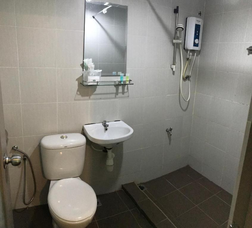 Koupelna v ubytování SARIKEI GARDEN HOTEL