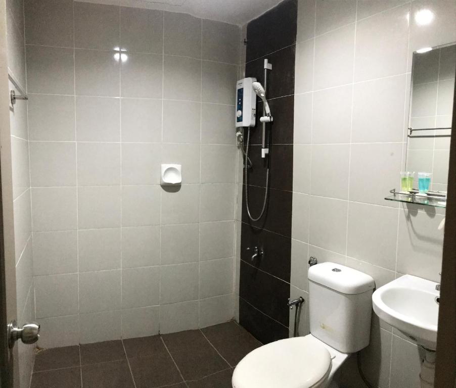 Koupelna v ubytování SARIKEI GARDEN HOTEL