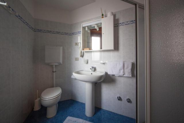 Koupelna v ubytování Hotel Genzianella