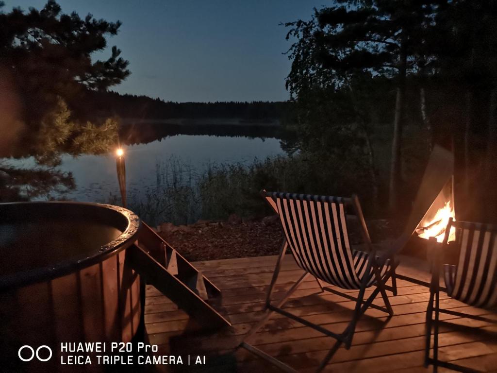 Příroda nedaleko luxury tent