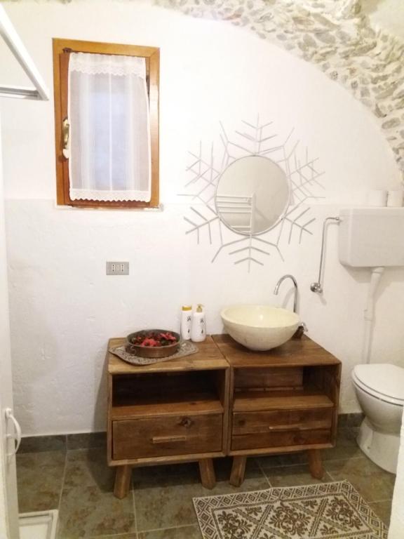 Kúpeľňa v ubytovaní La Casetta Del Dahu