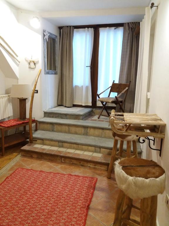 Posedenie v ubytovaní La Casetta Del Dahu