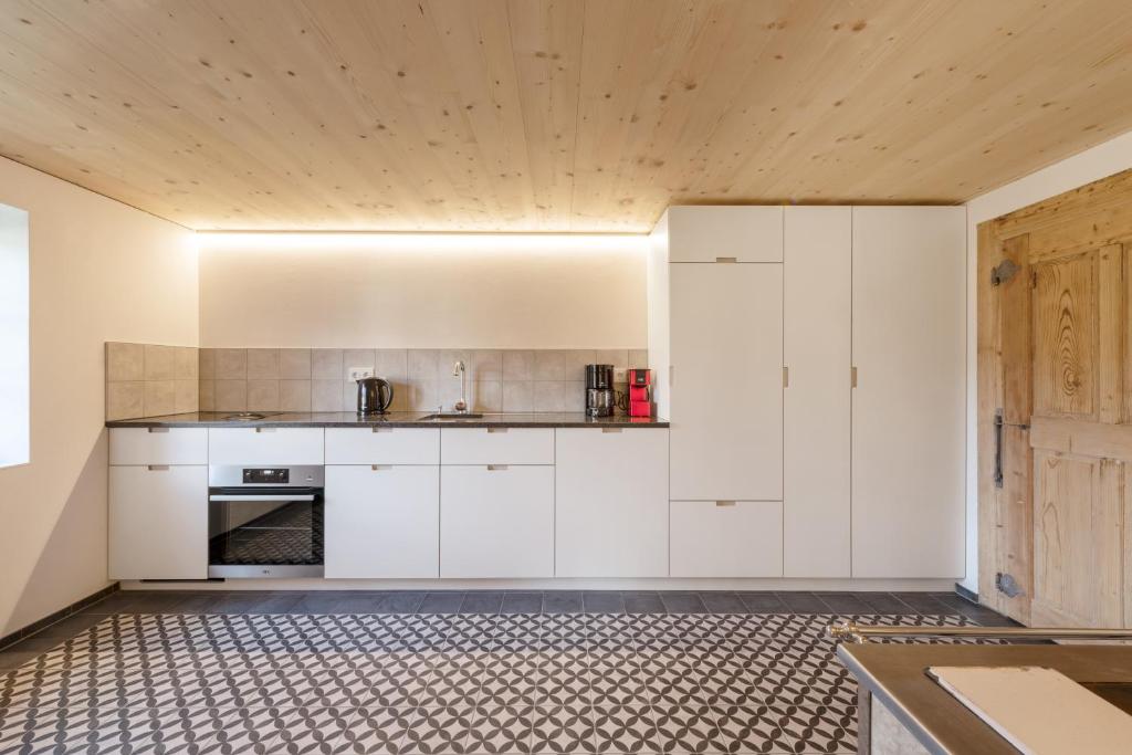 Kuchyň nebo kuchyňský kout v ubytování Ferienwohnung Gertrud
