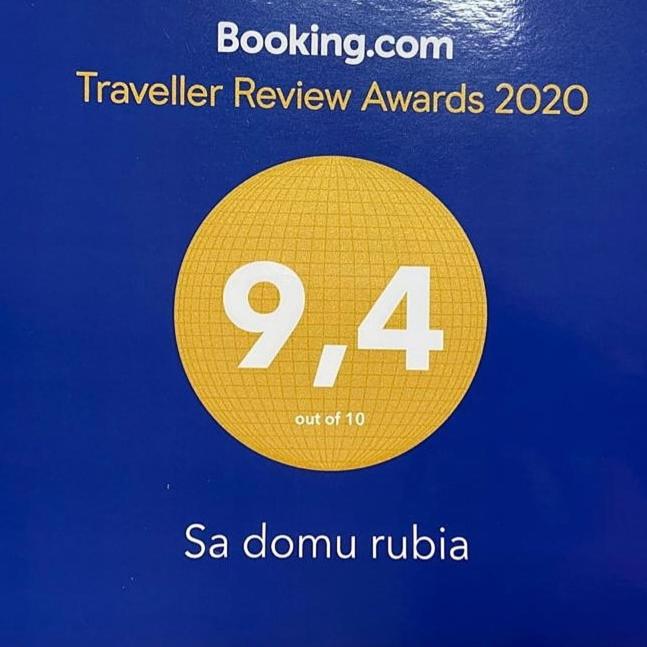 Certifikát, hodnocení, plakát nebo jiný dokument vystavený v ubytování Sa domu rubia