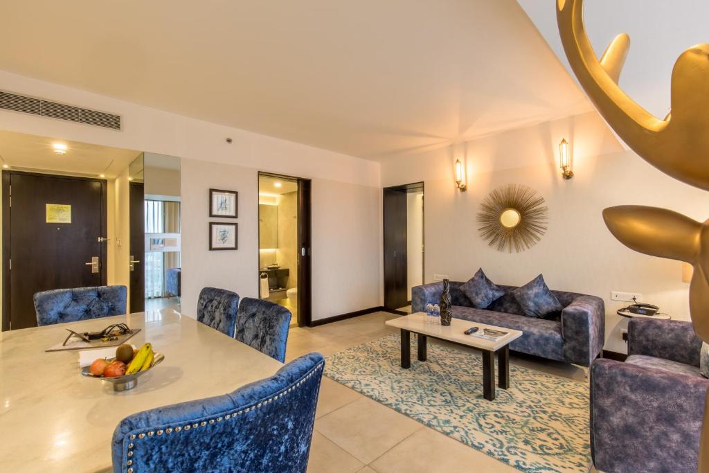 Posezení v ubytování Vivanta Kathmandu