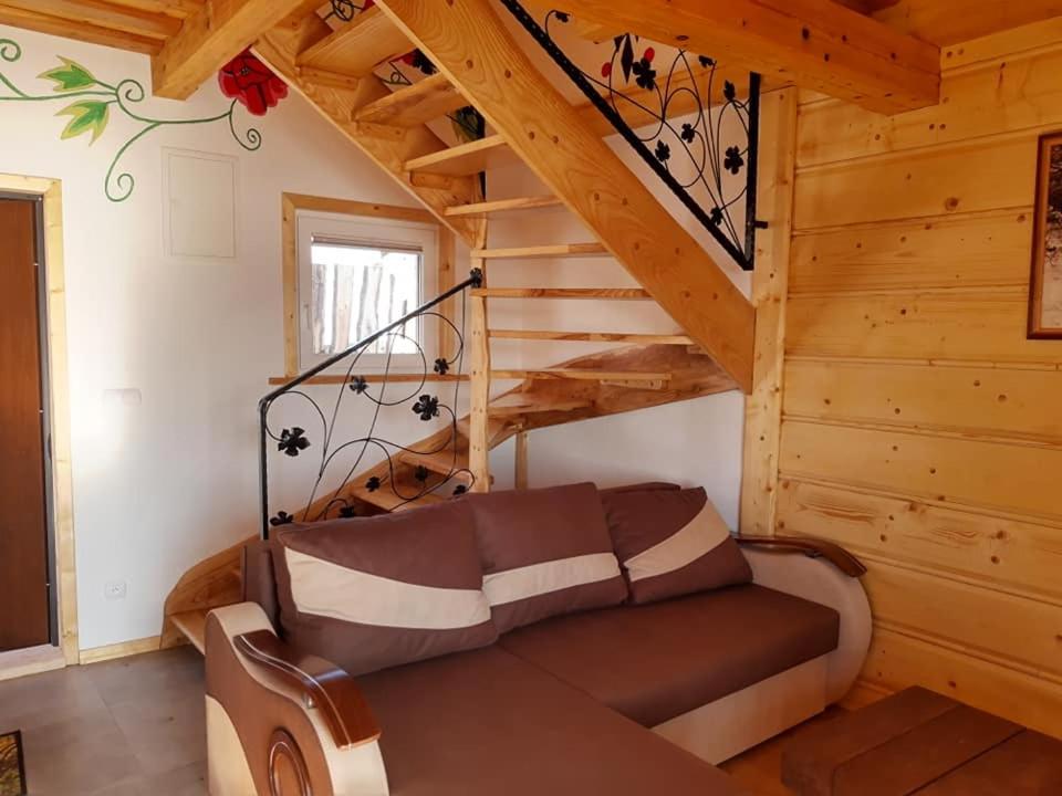 Posezení v ubytování Domek u Jawora -Agroturystyka