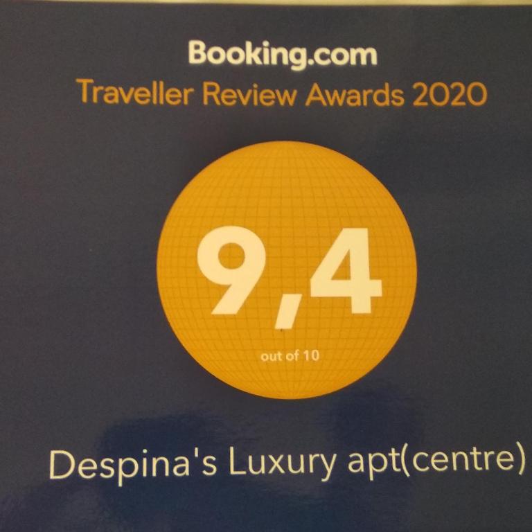 Certifikát, hodnocení, plakát nebo jiný dokument vystavený v ubytování Despina's Luxury apt downtown
