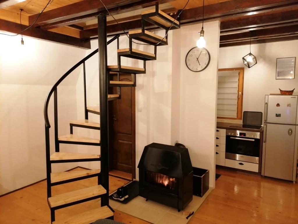 Kuchyň nebo kuchyňský kout v ubytování Suncana dolina Tara