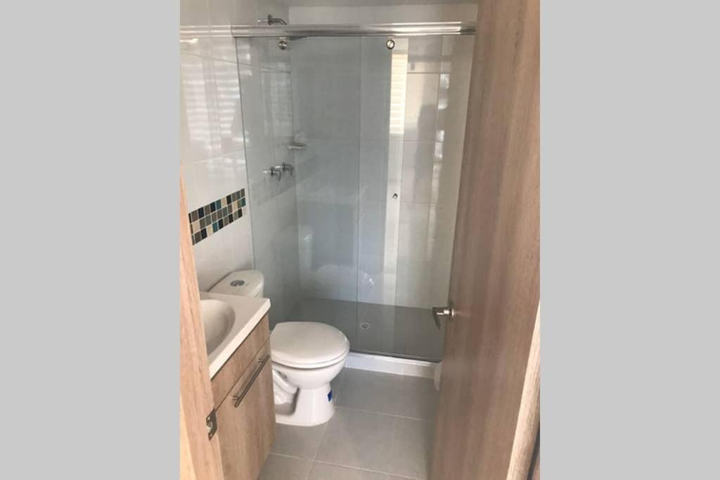 Koupelna v ubytování Apartamento cómodo con todo lo que necesitas con Aire Acondicionado !!