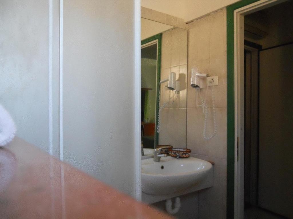 Koupelna v ubytování Hotel Traghetto