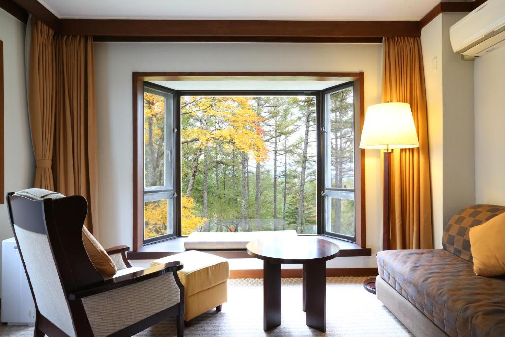 Posezení v ubytování Tateshina Tokyu Hotel