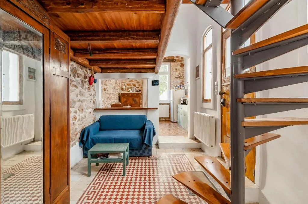 Wood and Stone Apartment, Athens, Greece
