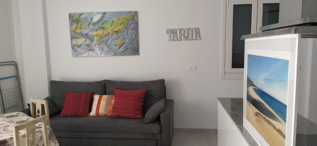 Posezení v ubytování ICE TARIFA CALIDADES PARKiNG GRATUITO